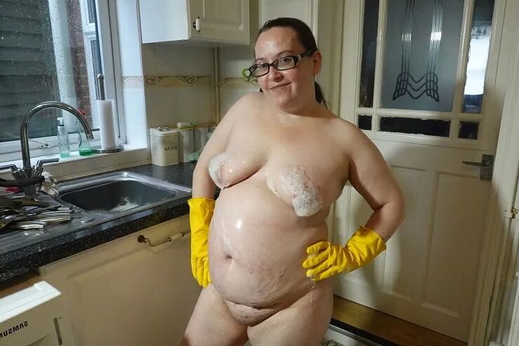 Nude Messy Rubber gloves
