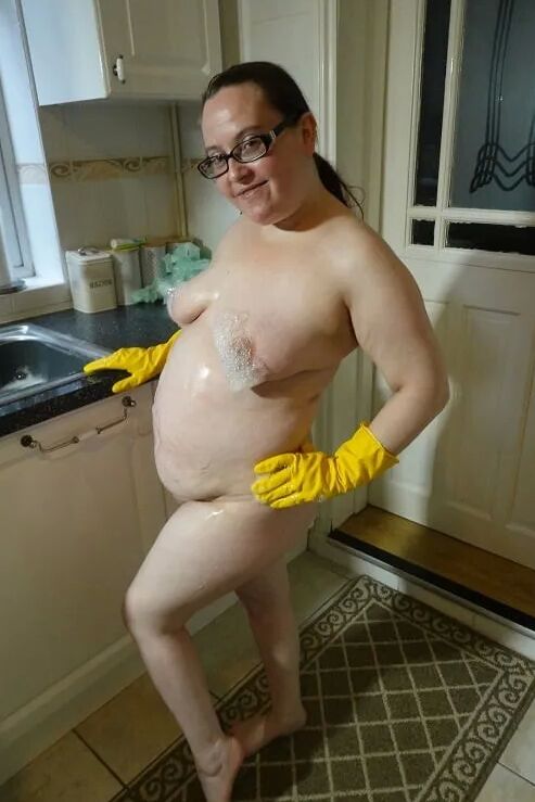 Nude Messy Rubber gloves