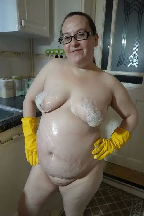 Nude Messy Rubber gloves