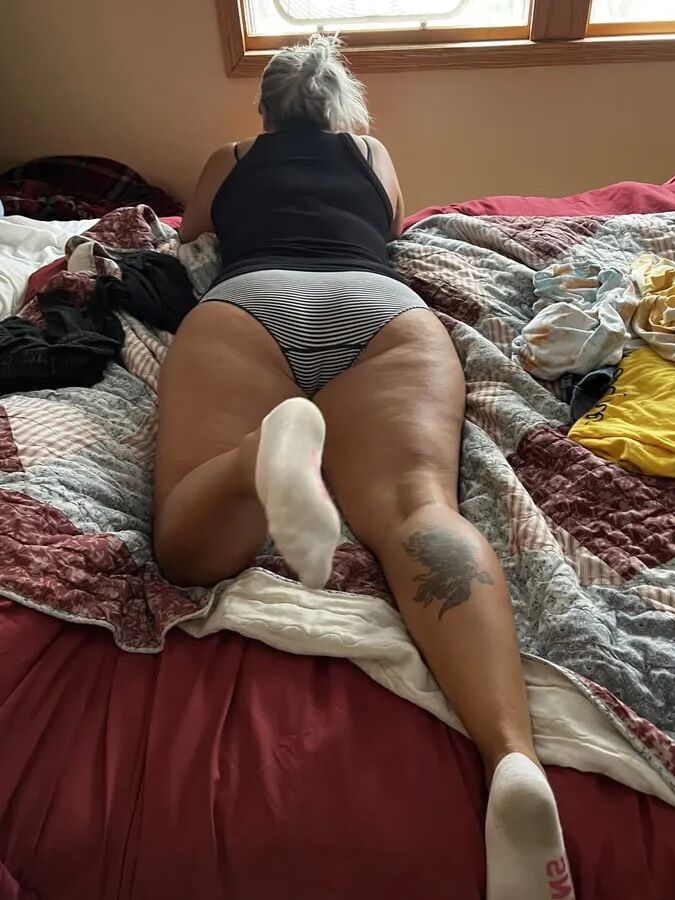 Striped panties and ankle socks