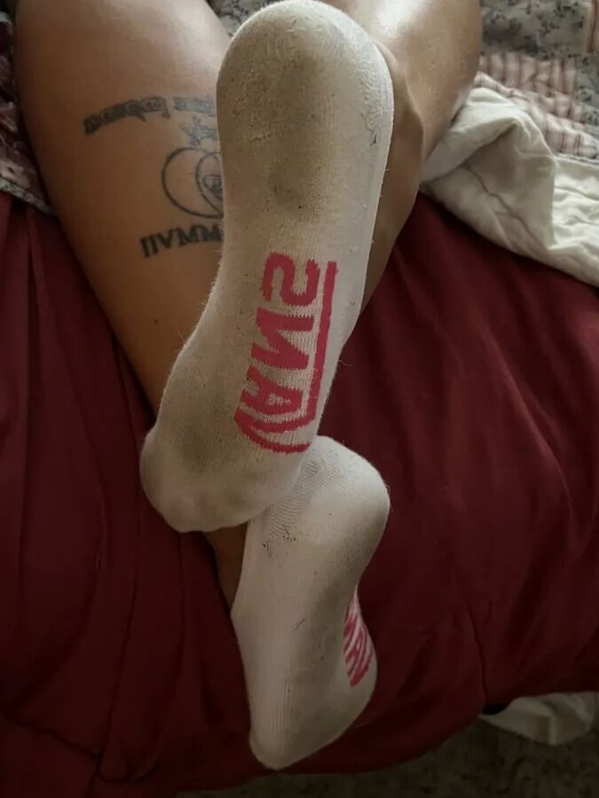 Striped panties and ankle socks