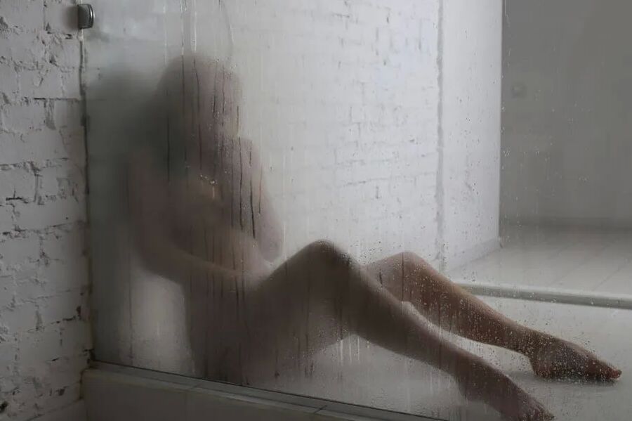 Nude hot shower shoot