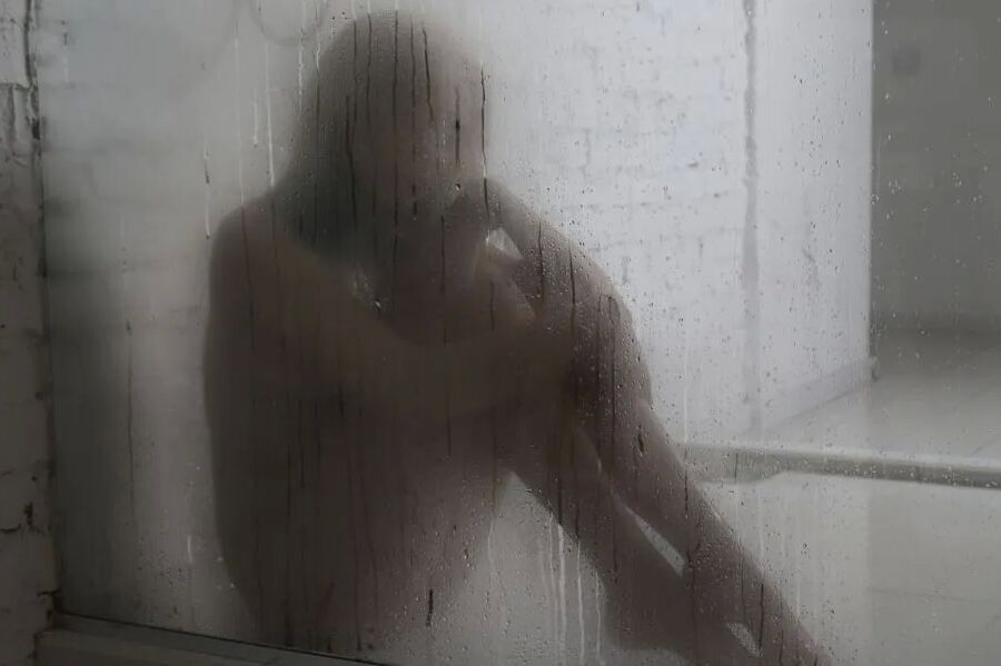 Nude hot shower shoot