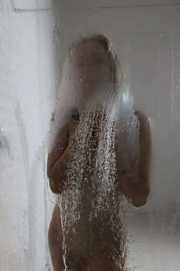 Nude hot shower shoot