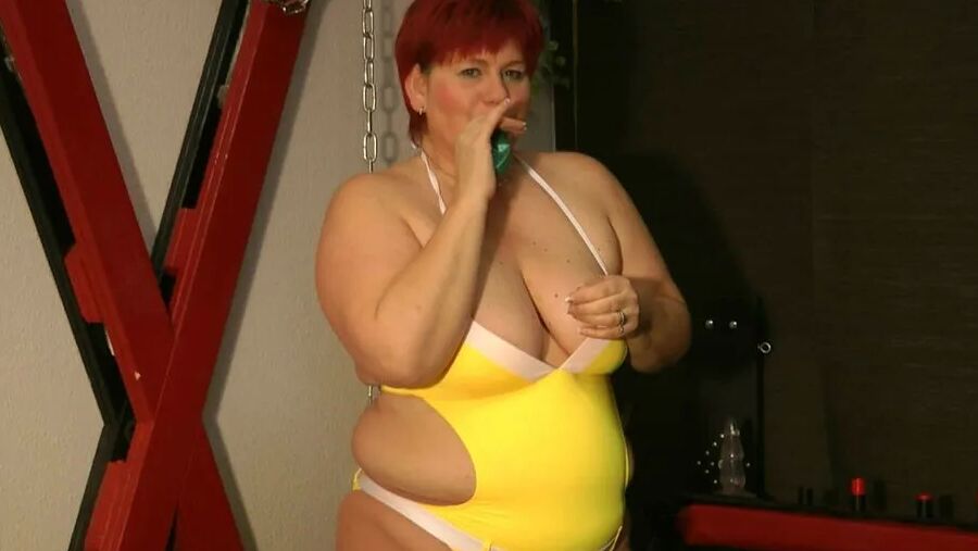 Balloons in a swimsuit