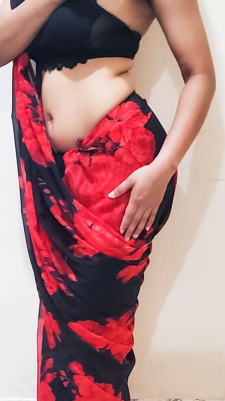 Perfect body Big Boobs Busty girl in a Saree
