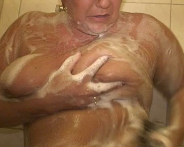 To orgasm, then soaped