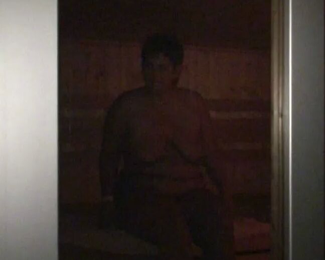 Sauna while the movie party