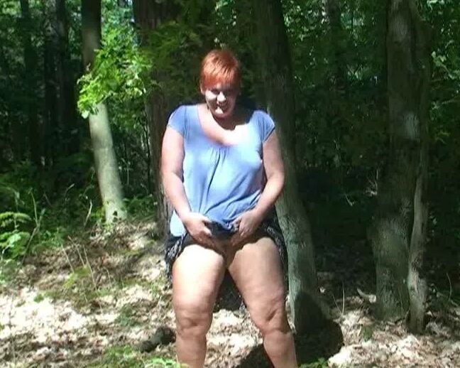 Pissing in the woods