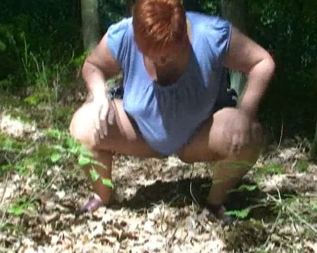 Pissing in the woods