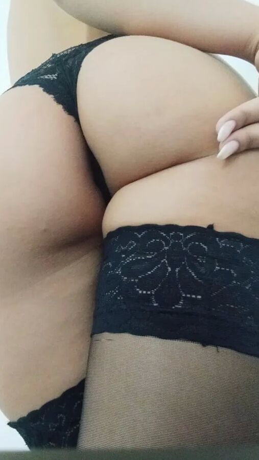 BLACK PANTIES & STOCKINGS