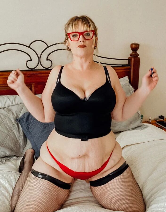 Thigh Highs on a fat milf