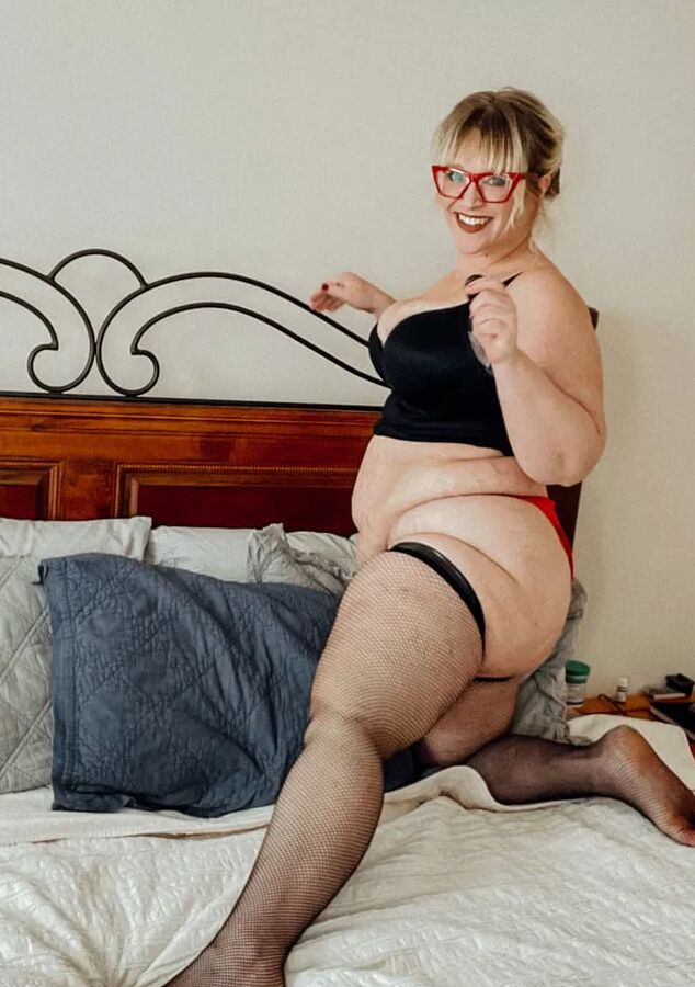 Thigh Highs on a fat milf