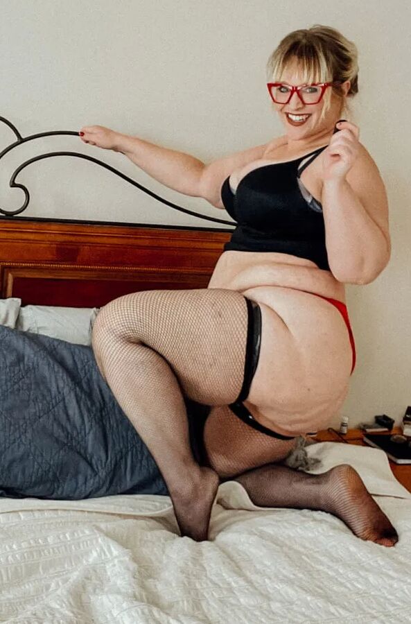 Thigh Highs on a fat milf