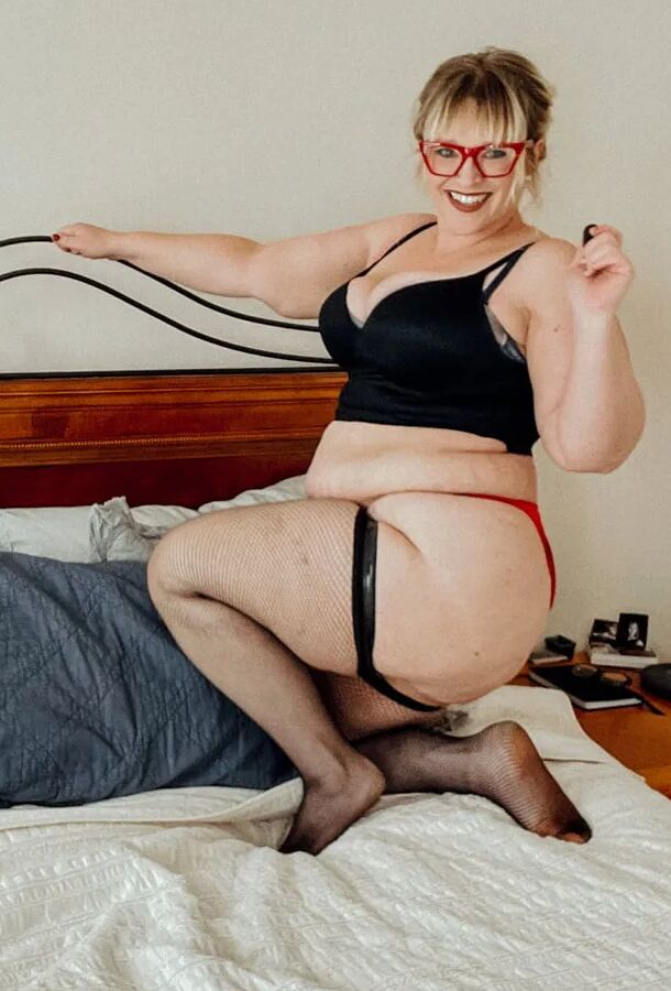 Thigh Highs on a fat milf
