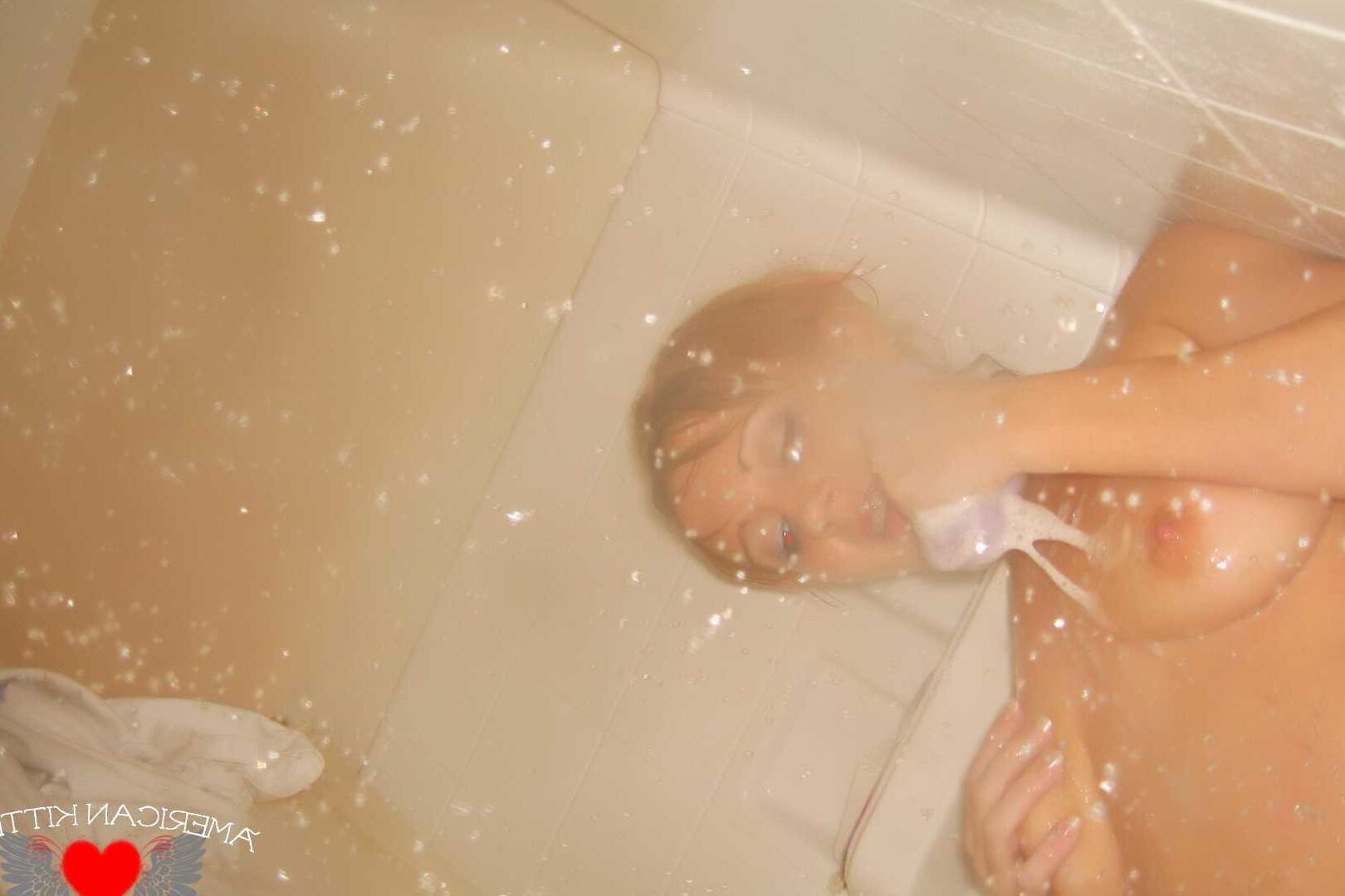 Jetta takes a shower