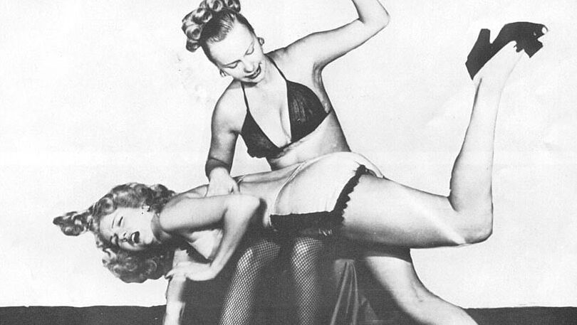 Black &amp; White Spanking