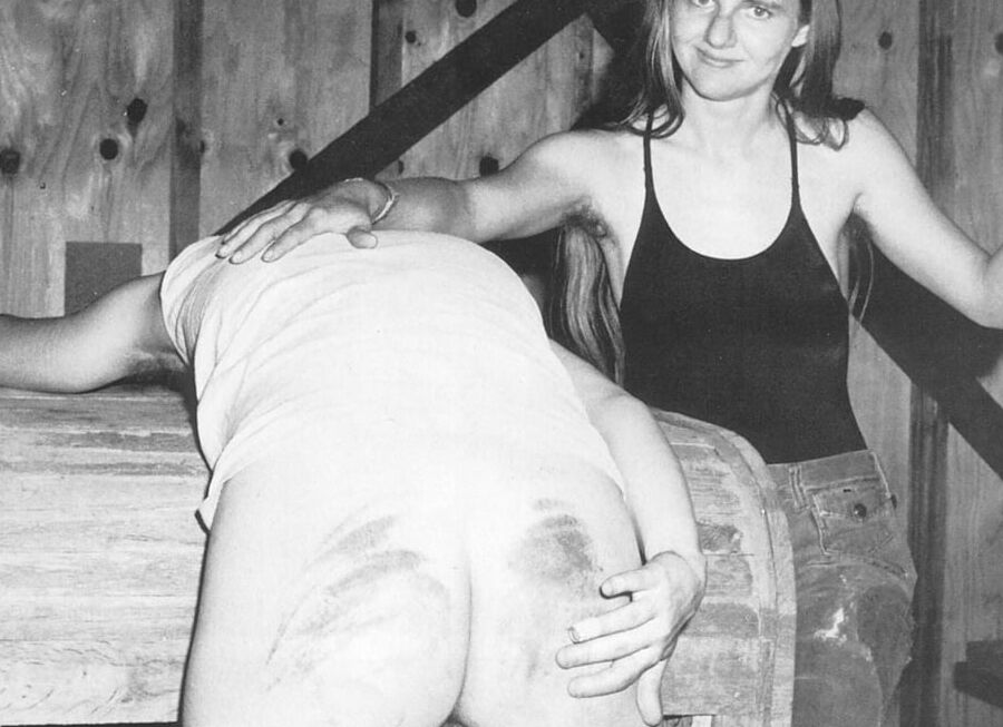 Black &amp; White Spanking