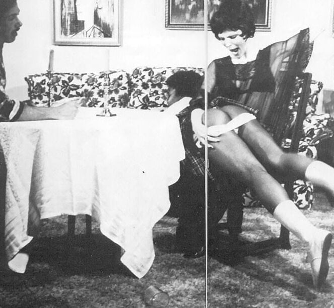 Black &amp; White Spanking