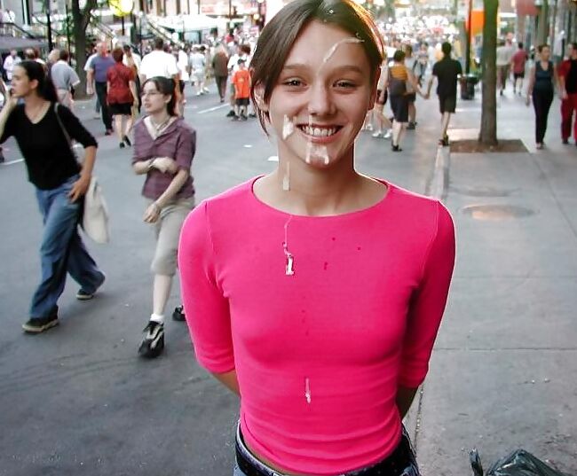 In public with a facial