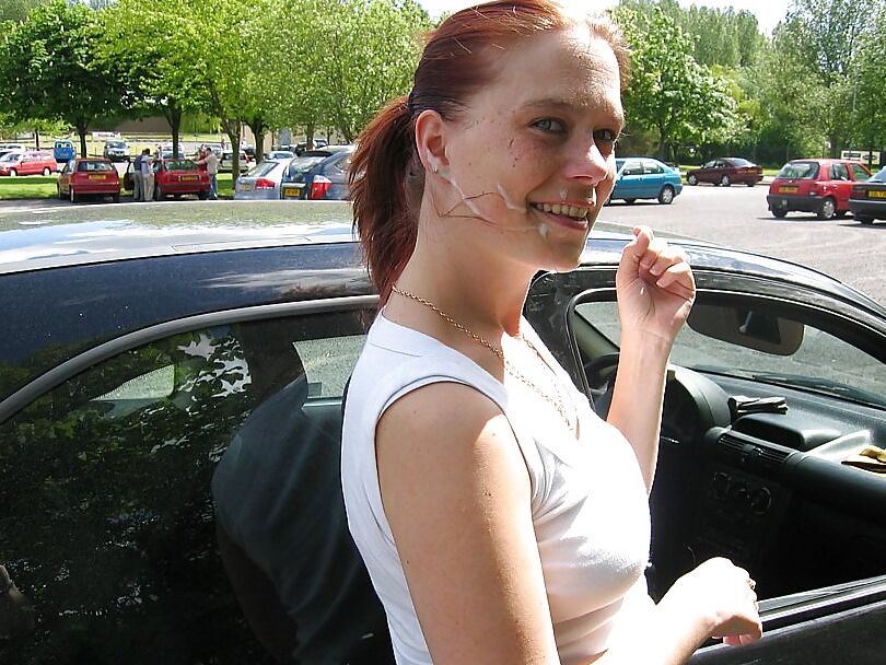 In public with a facial