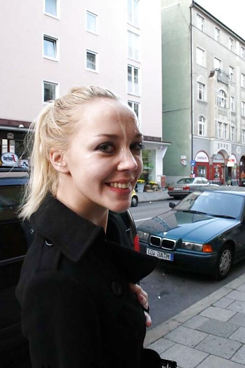 In public with a facial