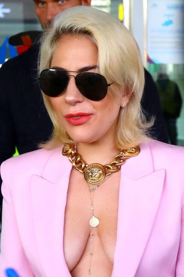 Lady Gaga Braless