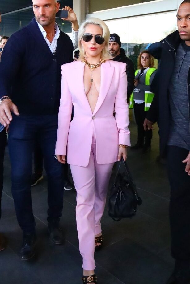 Lady Gaga Braless