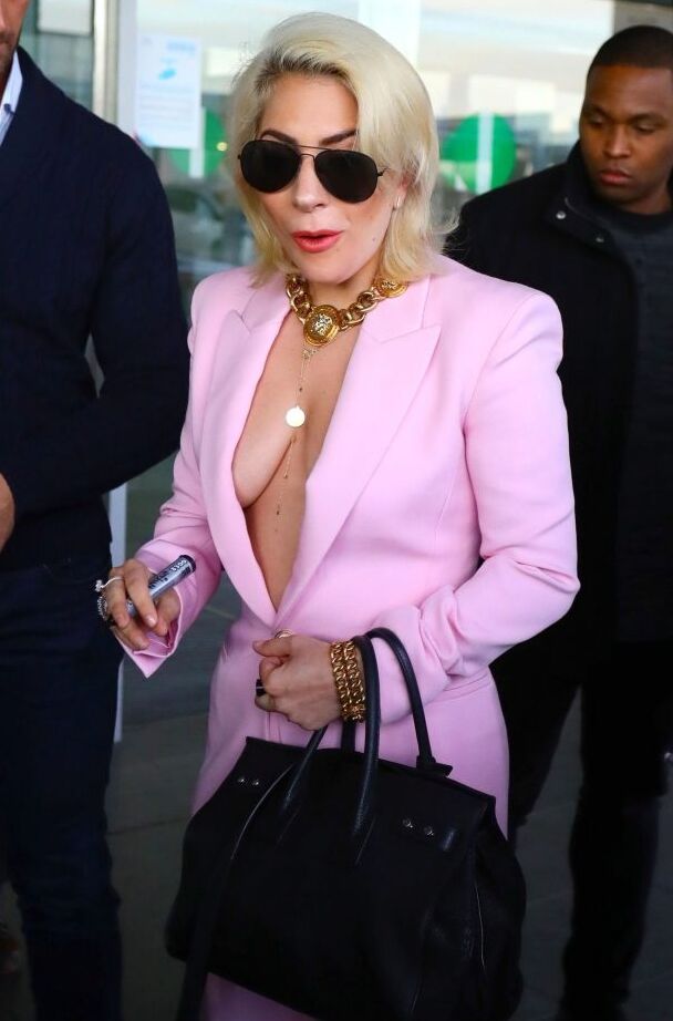 Lady Gaga Braless