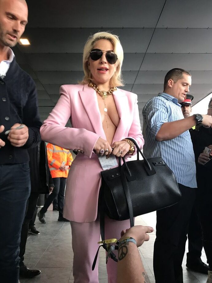 Lady Gaga Braless