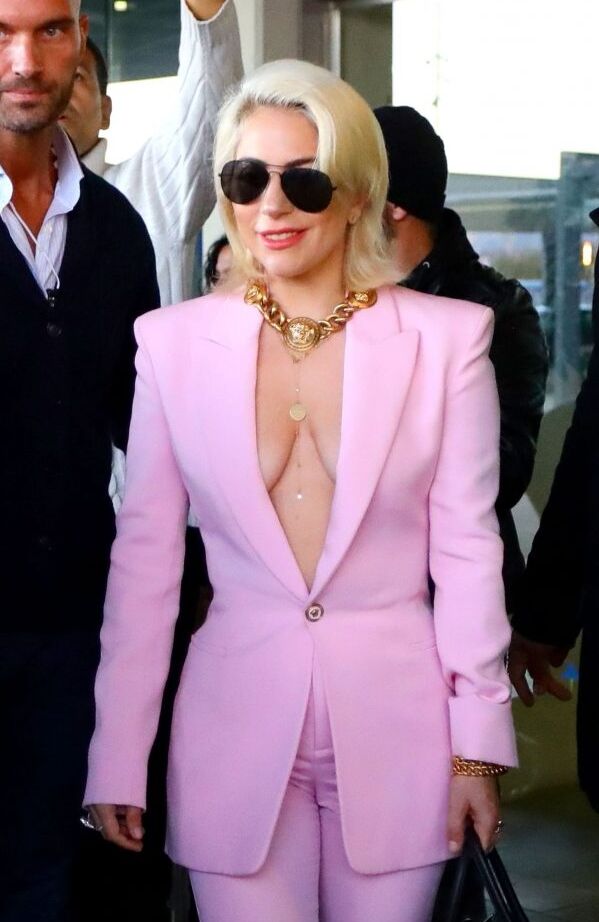 Lady Gaga Braless