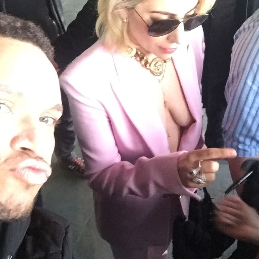 Lady Gaga Braless