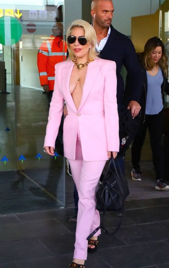 Lady Gaga Braless