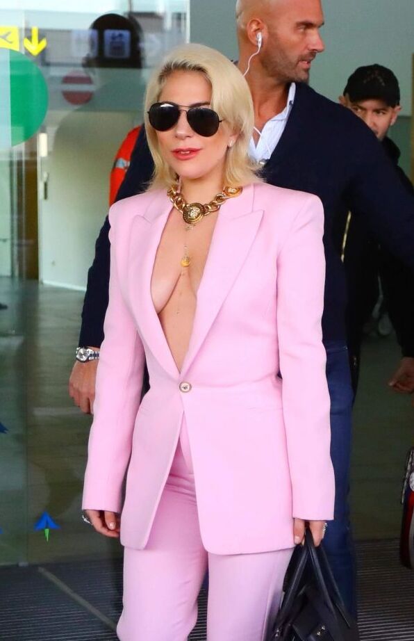 Lady Gaga Braless