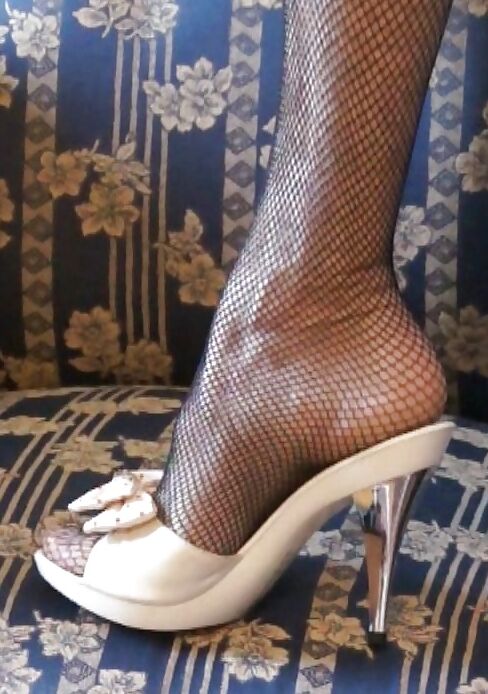White sandals