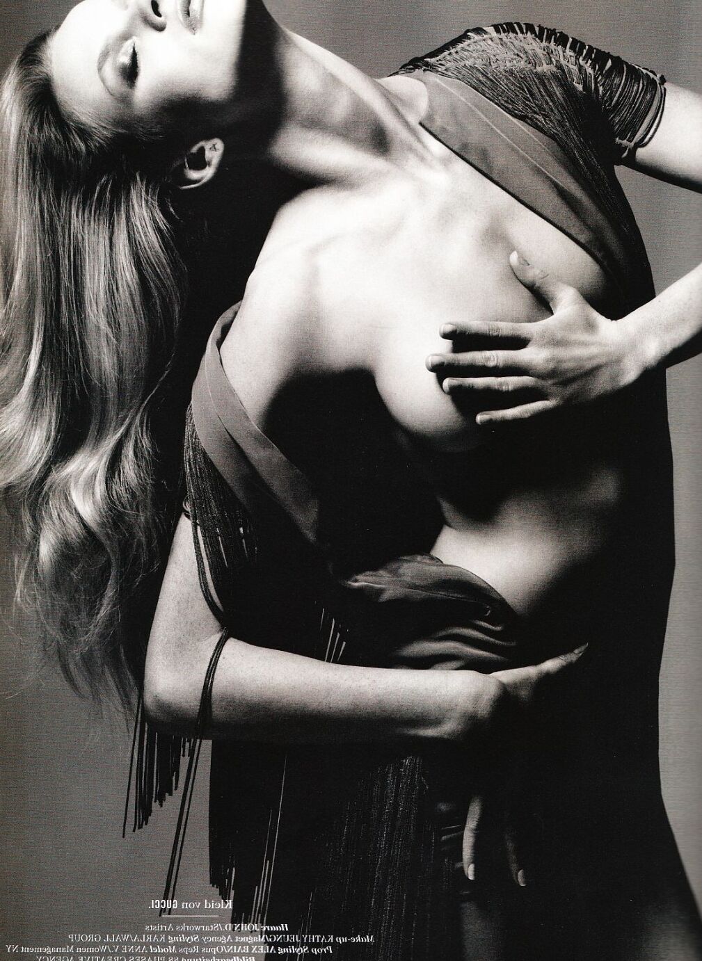 Anne Vyalitsyna posing fully nude for the Spring issue of German Tush magazine