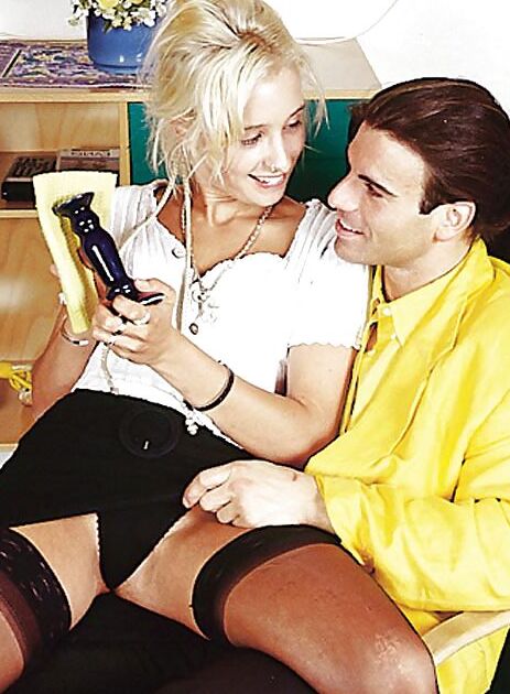 Blonde Nicole enjoying her BF&;s attention