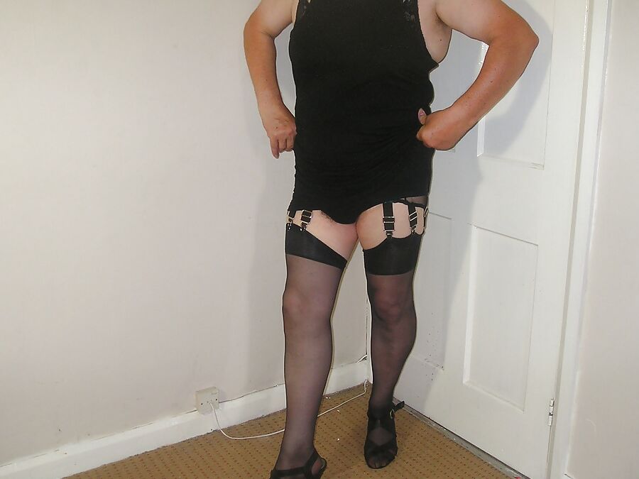 New black long dress