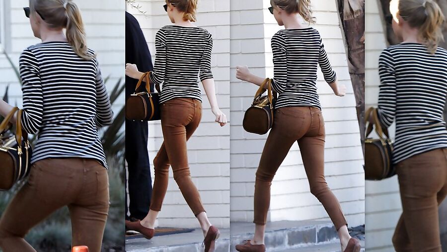 Taylor Swinft in tight jeans showing ass
