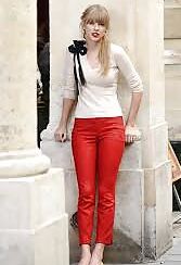 Taylor Swinft in tight jeans showing ass