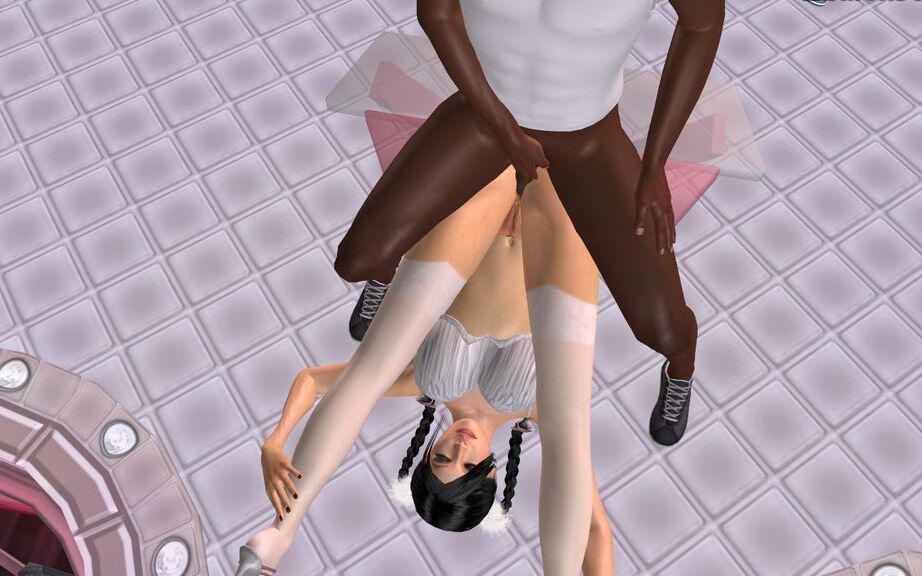Sexy d animated model gets assfucked on stage
