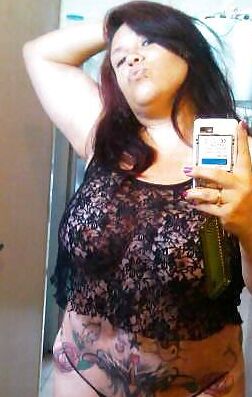 Sexy BBW tatooed with huge boobs from Argentina