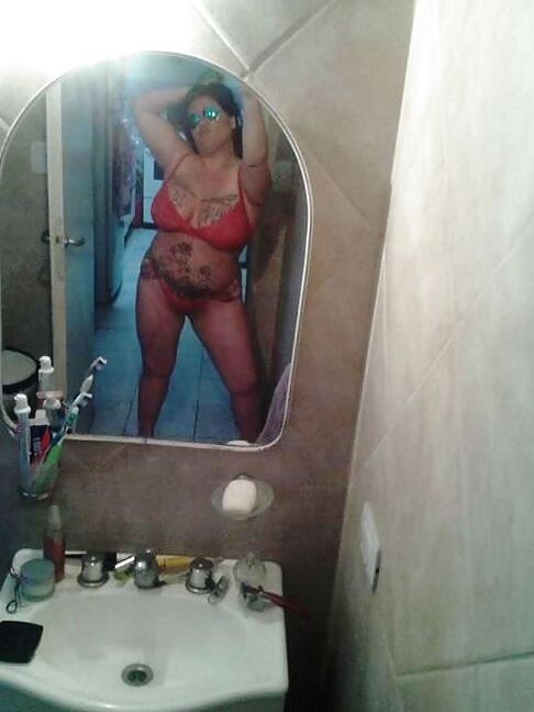 Sexy BBW tatooed with huge boobs from Argentina