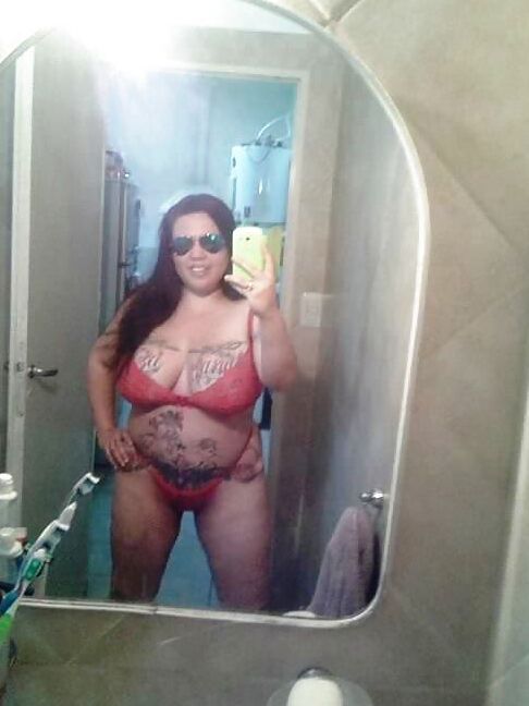 Sexy BBW tatooed with huge boobs from Argentina