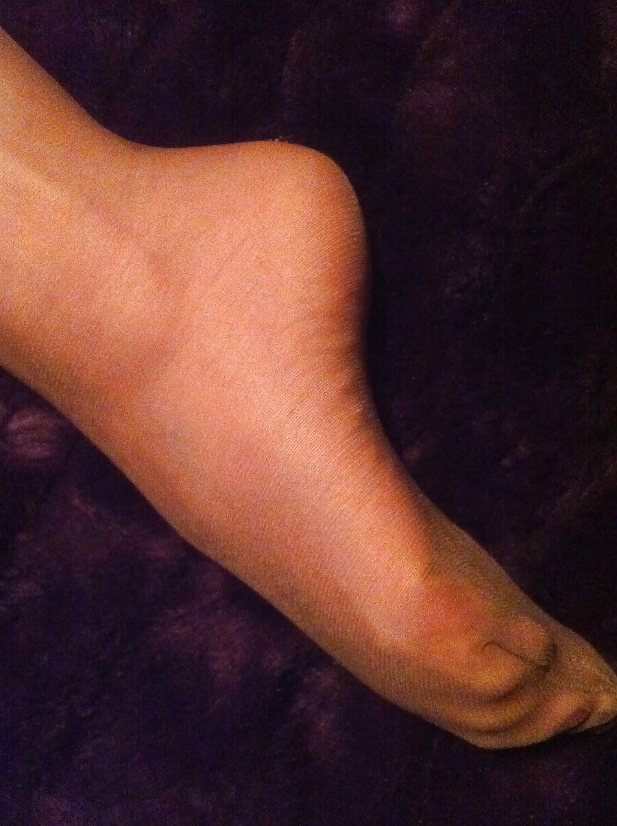 Red toes and nylons
