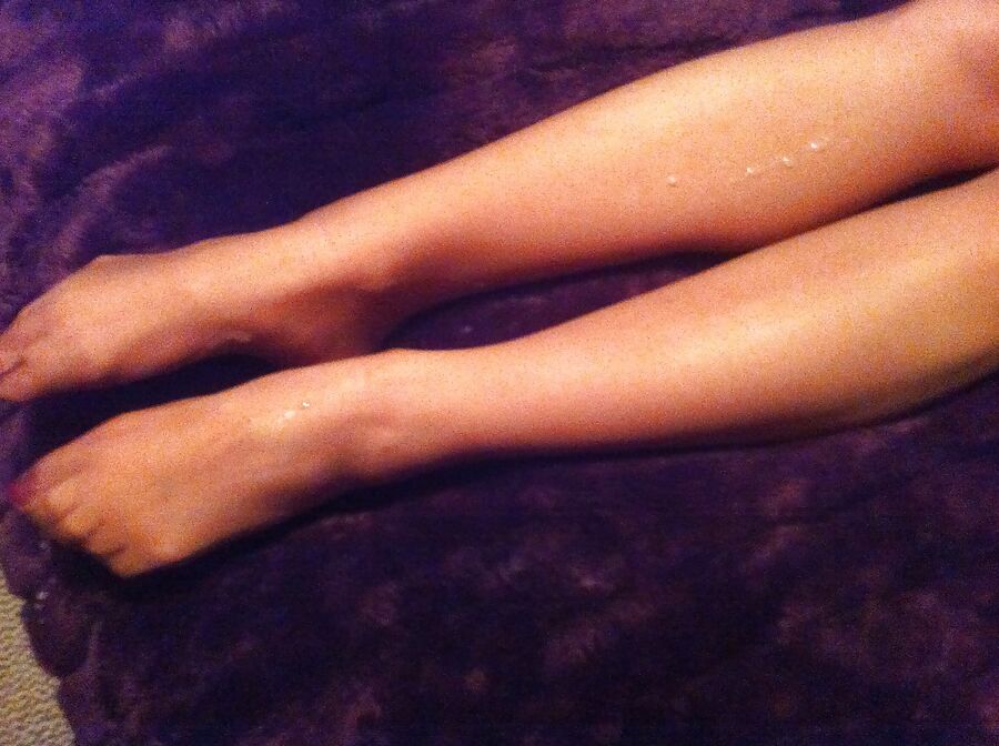 Red toes and nylons