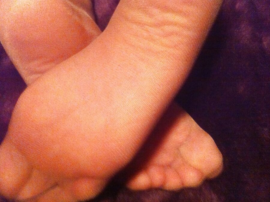Red toes and nylons