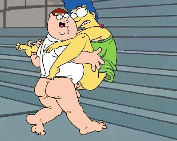 Marge Simpson getting slammed hard with great dildo