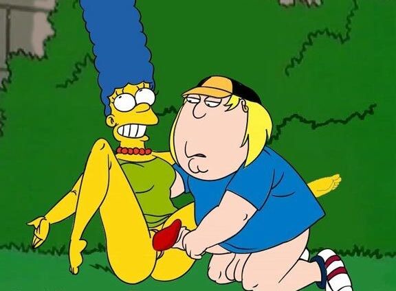 Marge Simpson getting slammed hard with great dildo
