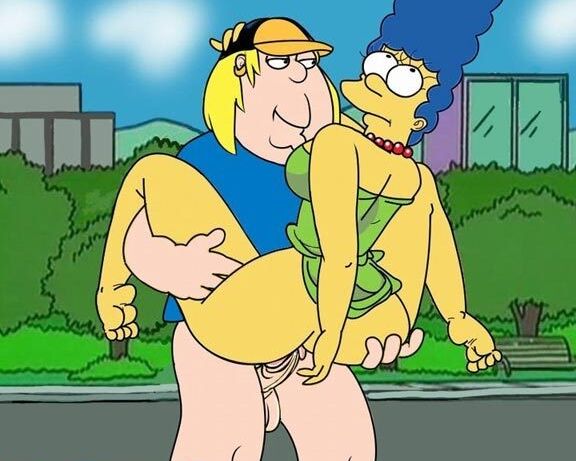 Marge Simpson getting slammed hard with great dildo